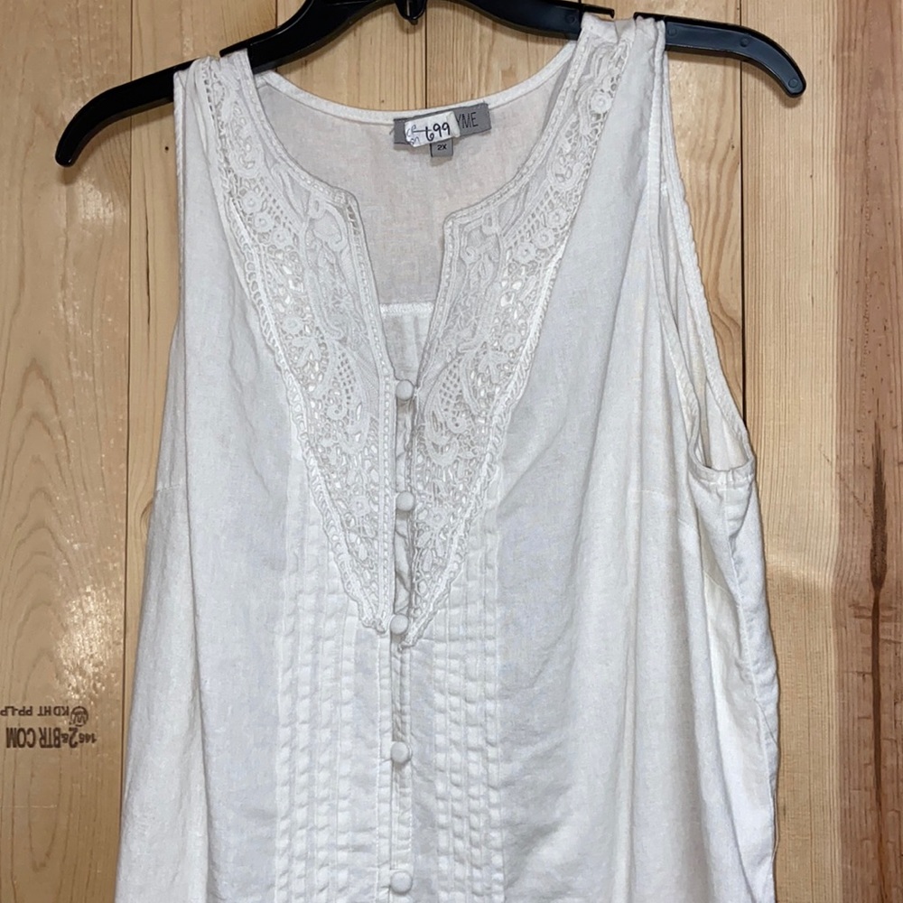 Rose & Thyme button down blouse.